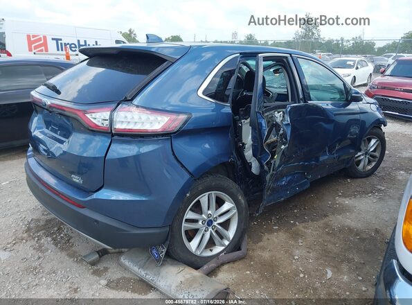 2FMPK4J91JBC34172 2018 FORD EDGE Blue უკანა მარჯვენა