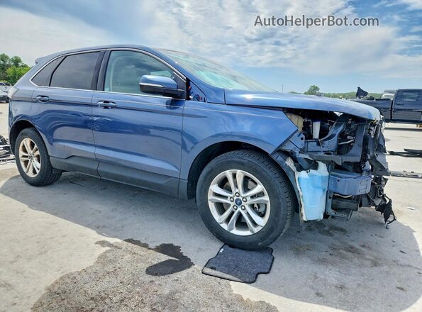 2FMPK4J91JBC42305 2018 FORD EDGE Blue წინა მარჯვენა