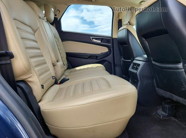 2FMPK4J91JBC42305 2018 FORD EDGE Blue უკანა სალონის ხედი