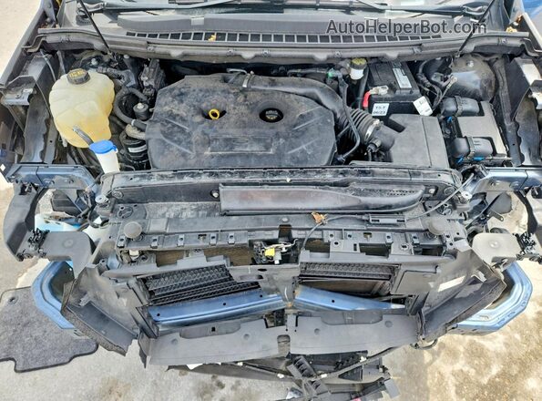 2FMPK4J91JBC42305 2018 FORD EDGE Blue ძრავის განყოფილების ხედი