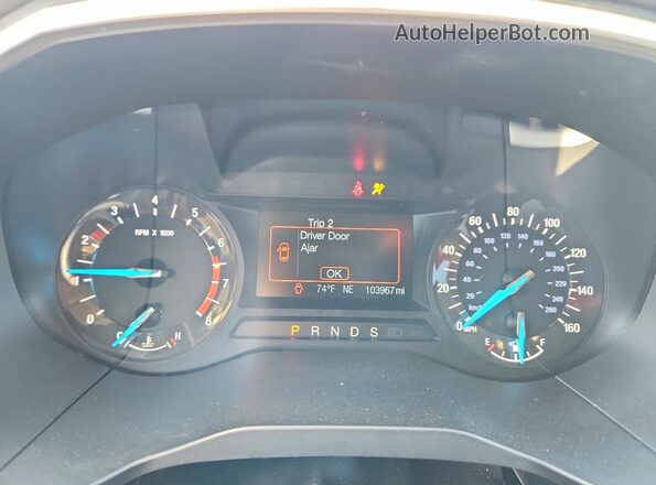 2FMPK4J91JBC56480 2018 FORD EDGE Charcoal ხელსაწყოთა პანელის ხედი