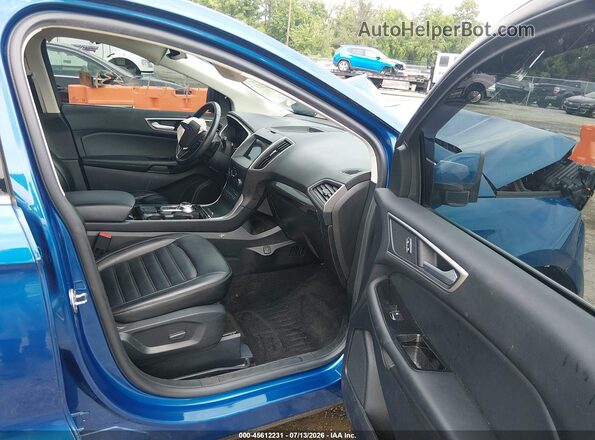 2FMPK4J91LBA15246 2020 FORD EDGE Blue Вид салону спереду