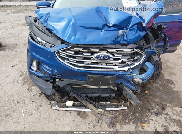 2FMPK4J91LBA15246 2020 FORD EDGE Blue Вид спереду