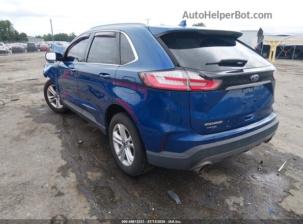 2FMPK4J91LBA15246 2020 FORD EDGE Blue Задня ліва чверть