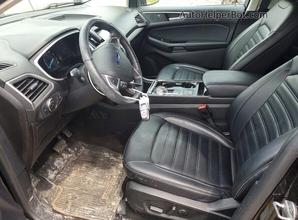 2FMPK4J91LBA17983 2020 FORD EDGE Черный Вид салона спереди