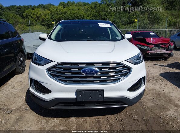 2FMPK4J91LBA25923 2020 FORD EDGE White Vista del cuadro de instrumentos