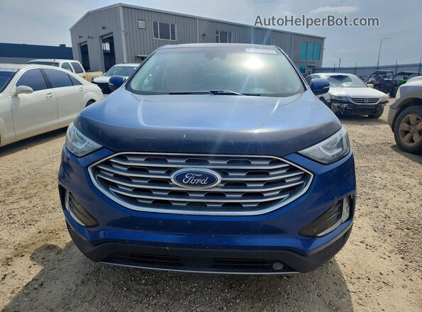 2FMPK4J91LBA64611 2020 FORD EDGE Blue წინა ხედი