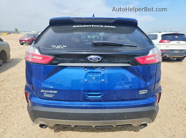 2FMPK4J91LBA64611 2020 FORD EDGE Blue უკანა ხედი