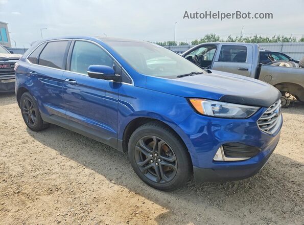 2FMPK4J91LBA64611 2020 FORD EDGE Blue წინა მარჯვენა
