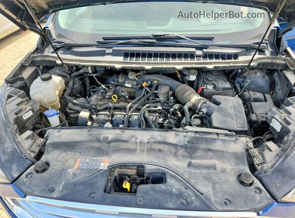 2FMPK4J91LBA64611 2020 FORD EDGE Blue ძრავის განყოფილების ხედი