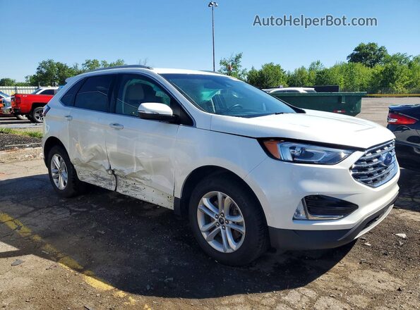 2FMPK4J91LBB03827 2020 FORD EDGE White Delantero derecho