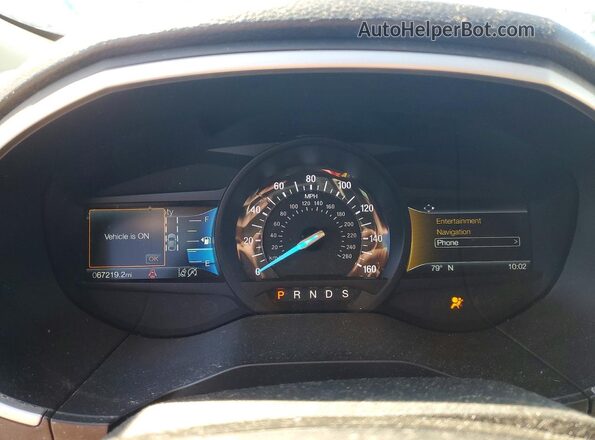2FMPK4J91LBB03827 2020 FORD EDGE White Vista del cuadro de instrumentos