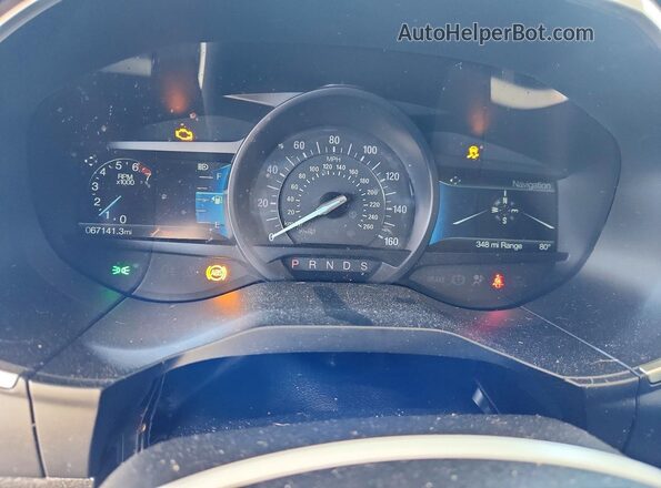 2FMPK4J91MBA47342 2021 FORD EDGE Черный Вид щитка приборов