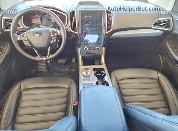2FMPK4J91MBA47342 2021 FORD EDGE Черный Вид панели приборов