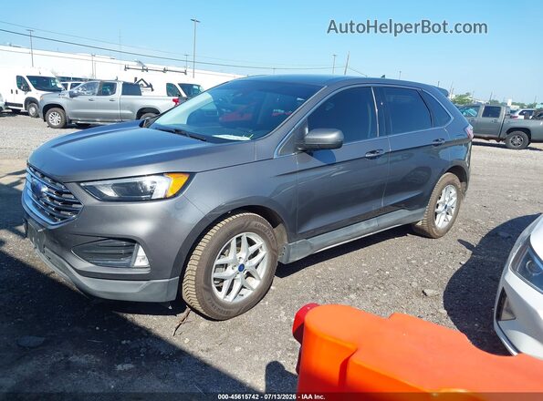 2FMPK4J91NBA50176 2022 FORD EDGE Gray წინა მარცხენა ხედი სამი მეოთხედიდან