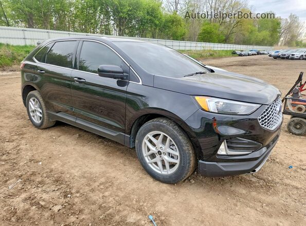 2FMPK4J91RBB13105 2024 FORD EDGE Black Przód prawy