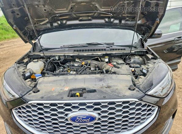 2FMPK4J91RBB13105 2024 FORD EDGE Black Widok komory silnika