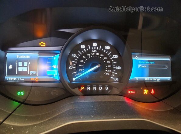 2FMPK4J91RBB15761 2024 FORD EDGE Silver Instrument cluster view