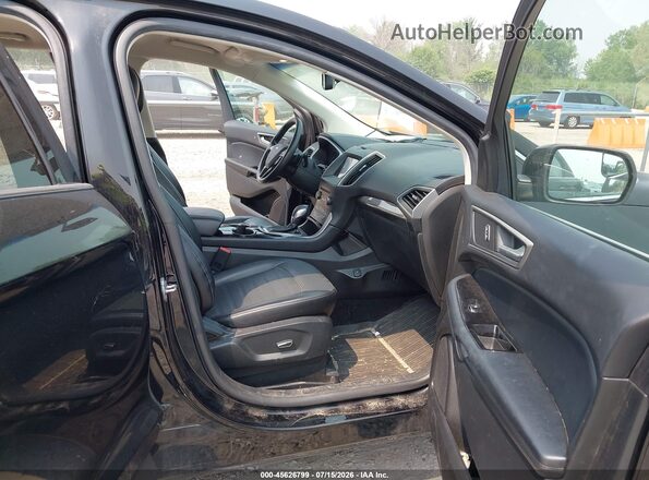2FMPK4J92HBC11817 2017 FORD EDGE Black Vista interior delantera