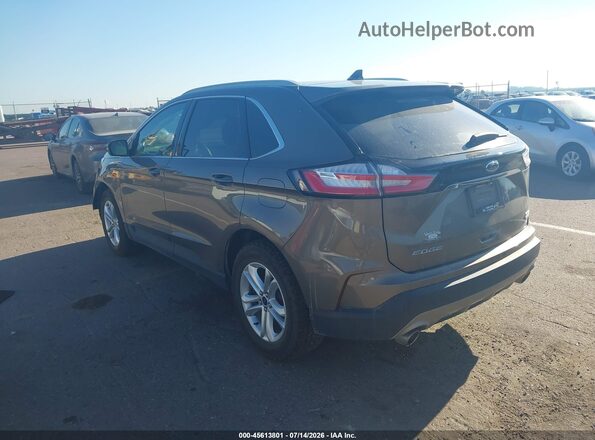 2FMPK4J92KBC21416 2019 FORD EDGE Brown Rear left