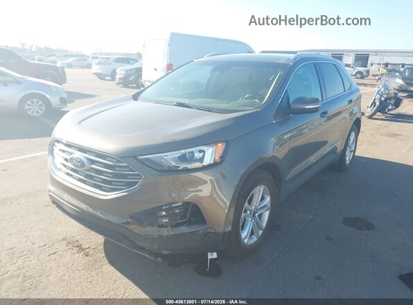 2FMPK4J92KBC21416 2019 FORD EDGE Brown Front left