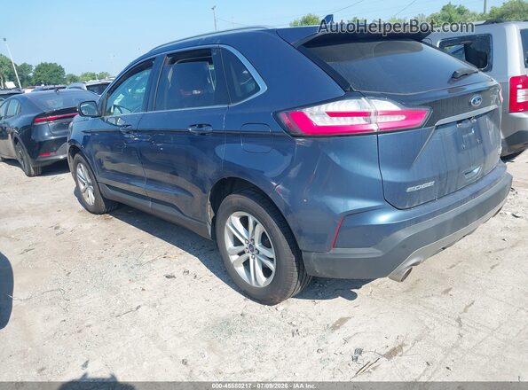 2FMPK4J92KBC33484 2019 FORD EDGE Blue Задня ліва чверть