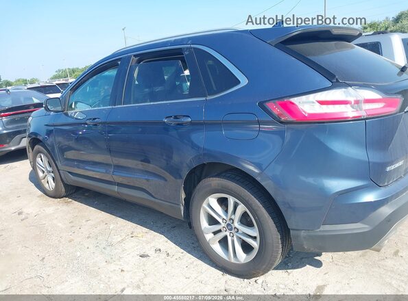 2FMPK4J92KBC33484 2019 FORD EDGE Blue Панорамний вид салону 360°