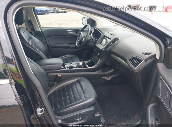 2FMPK4J92KBC71491 2019 FORD EDGE Черный Вид салона спереди