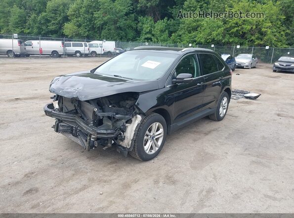 2FMPK4J92KBC71491 2019 FORD EDGE Черный Передняя левая четверть