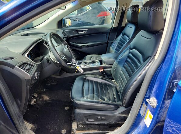 2FMPK4J92LBB08521 2020 FORD EDGE Blue Widok wnętrza z przodu