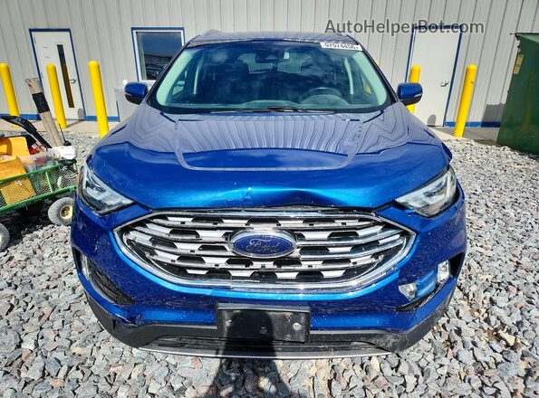 2FMPK4J92LBB08521 2020 FORD EDGE Blue Widok z przodu