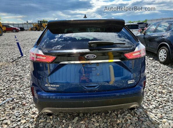 2FMPK4J92LBB08521 2020 FORD EDGE Blue Widok z tyłu