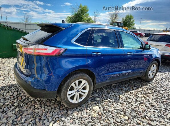 2FMPK4J92LBB08521 2020 FORD EDGE Blue Tył prawy