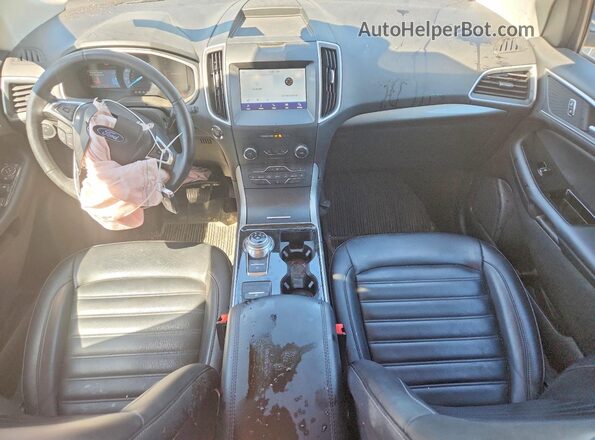 2FMPK4J92LBB11855 2020 FORD EDGE Blue Вид панелі приладів