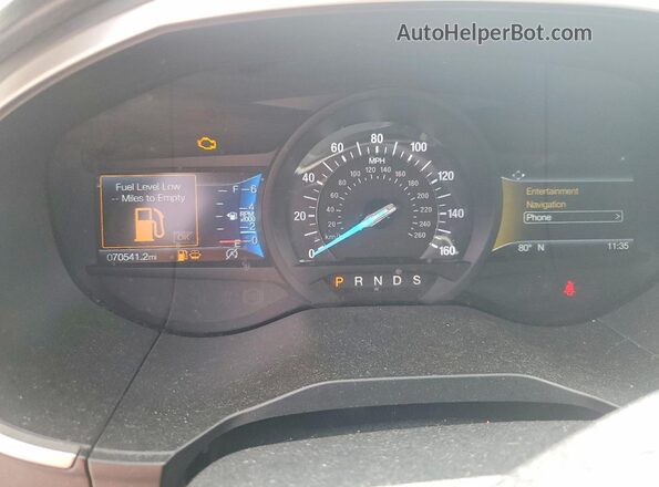 2FMPK4J92LBB13654 2020 FORD EDGE Серый Вид щитка приборов
