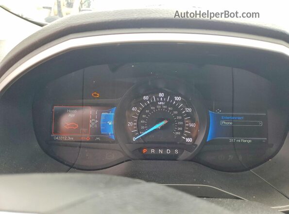 2FMPK4J92MBA33739 2021 FORD EDGE White Вид щитка приладів