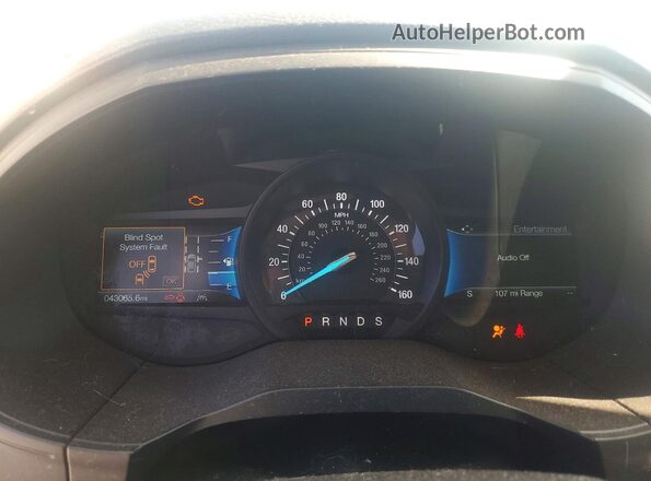 2FMPK4J92NBA77130 2022 FORD EDGE Black Widok zestawu wskaźników