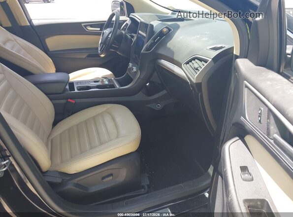 2FMPK4J92NBB04794 2022 FORD EDGE Black Widok wnętrza z przodu