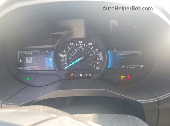 2FMPK4J92NBB08456 2022 FORD EDGE Gray Instrument cluster view