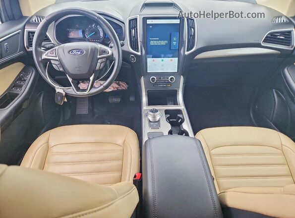 2FMPK4J92PBA10272 2023 FORD EDGE White Dashboard view