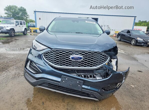 2FMPK4J92RBA44988 2024 FORD EDGE Blue Widok z przodu