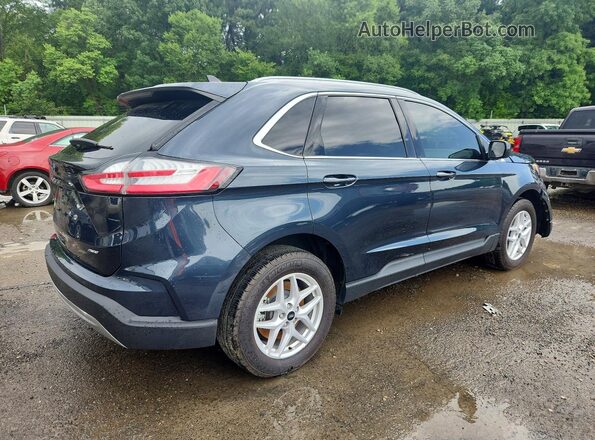 2FMPK4J92RBA44988 2024 FORD EDGE Blue Tył prawy