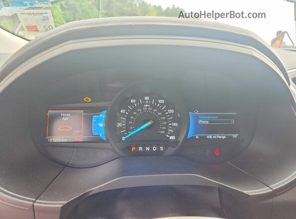 2FMPK4J92RBA44988 2024 FORD EDGE Blue Widok zestawu wskaźników