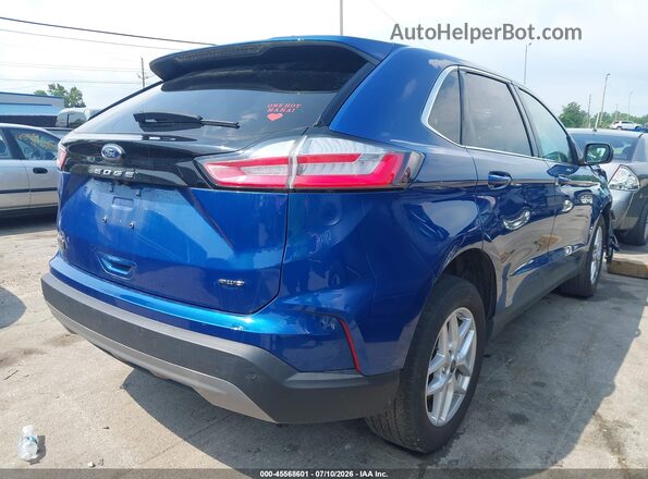 2FMPK4J92RBB07619 2024 FORD EDGE Blue Trasero derecho