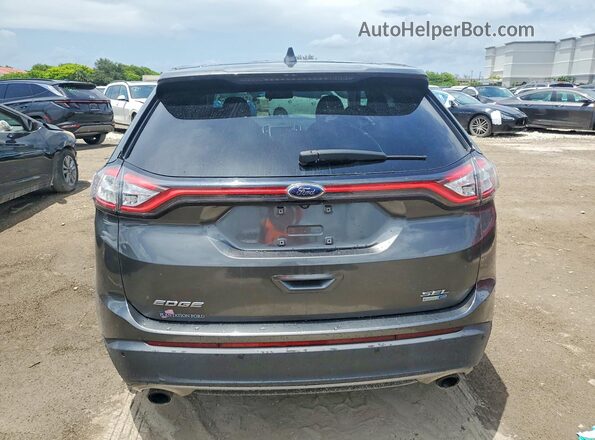 2FMPK4J93GBB87977 2016 FORD EDGE Gray უკანა ხედი