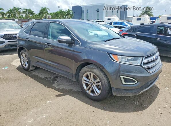2FMPK4J93GBB87977 2016 FORD EDGE Gray წინა მარჯვენა