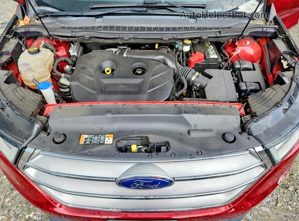 2FMPK4J93GBC34716 2016 FORD EDGE Red Շարժիչի բաժամունքի տեսք