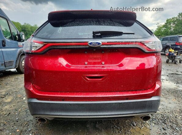 2FMPK4J93GBC34716 2016 FORD EDGE Red Հետևի տեսք