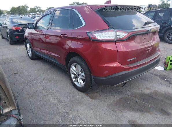 2FMPK4J93HBB26274 2017 FORD EDGE Бордовый Задняя левая четверть