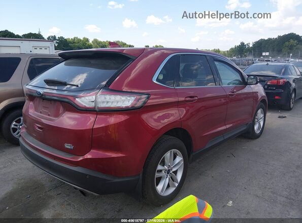 2FMPK4J93HBB26274 2017 FORD EDGE Бордовый Задняя правая четверть
